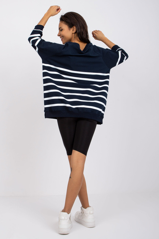 Námořnicky modrá a bílá proužkovaná...