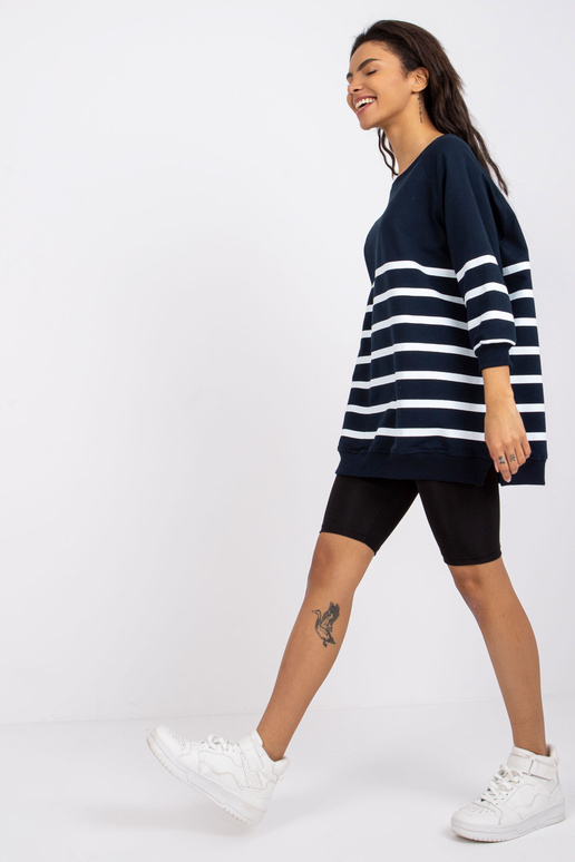 Námořnicky modrá a bílá proužkovaná...