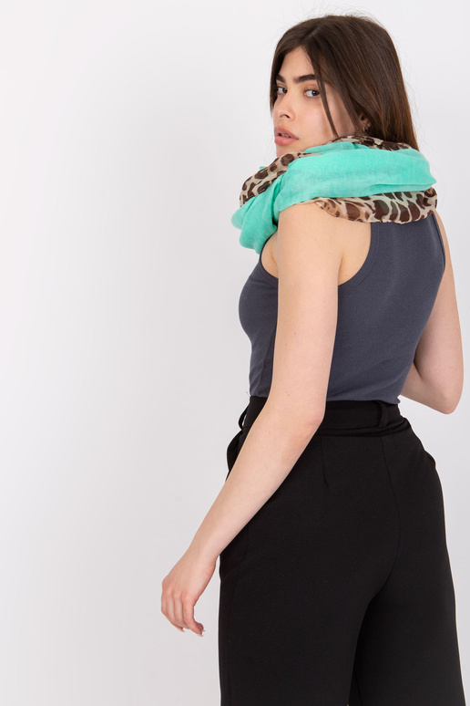 Mátový šátek s potiskem leopru