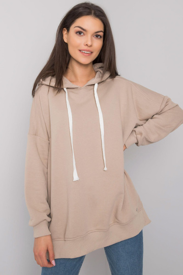 Béžová basic mikina s...