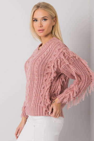 Špinavě růžový svetr s...