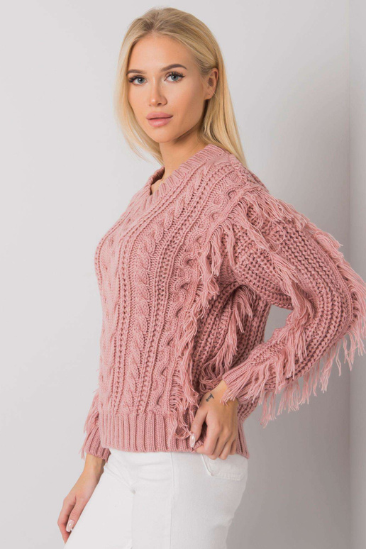 Špinavě růžový svetr s copánky Oregon...