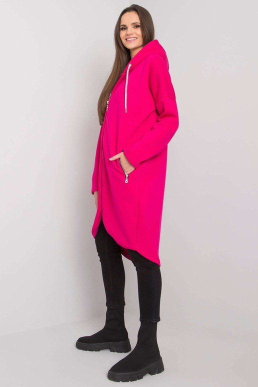 Fuchsiová dlouhá mikina pro ženy Tabby