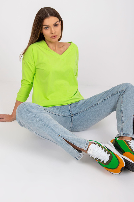 Fluo zelená halenka basic Oliwia