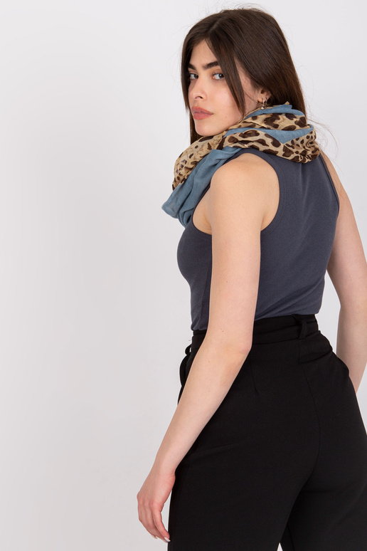 Modrý komín s potiskem leopper