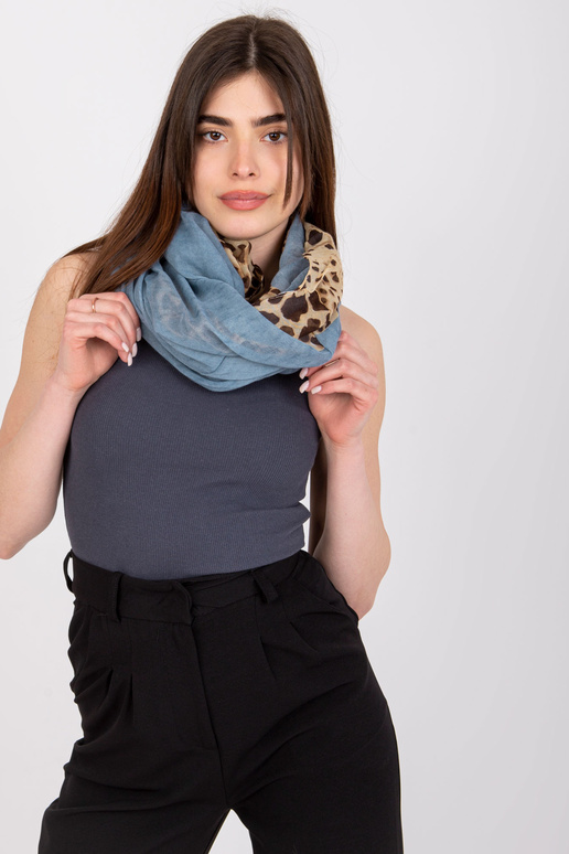 Modrý komín s potiskem leopper