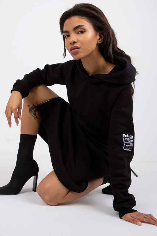 Černé basic mikinové šaty Stella RUE...