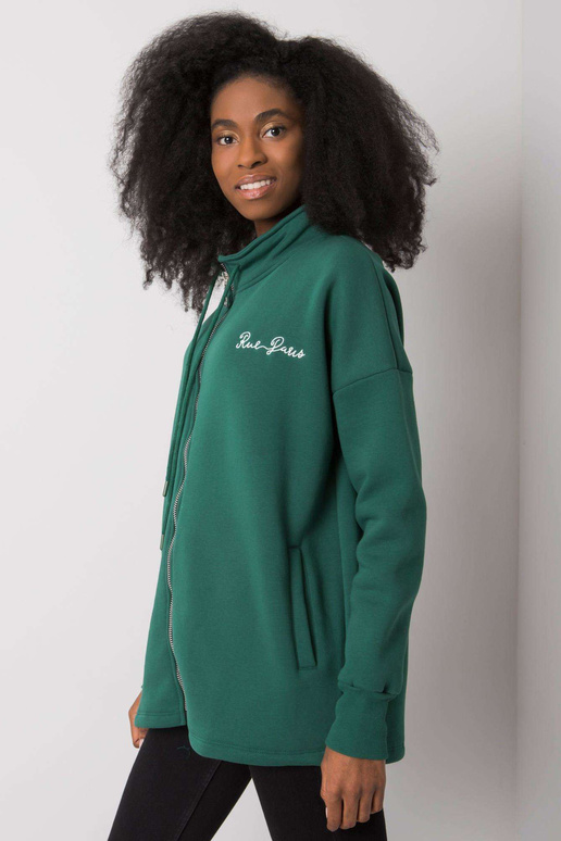 Tmavě zelená mikina Jasmine RUE PARIS