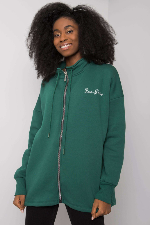 Tmavě zelená mikina Jasmine RUE PARIS