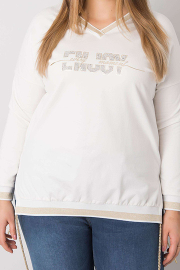 Ecru halenka plus velikosti...