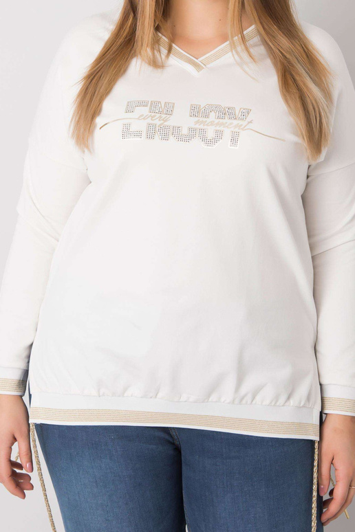 Ecru halenka plus velikosti s...