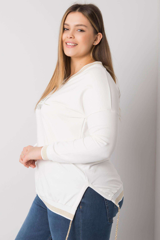 Ecru halenka plus velikosti s...