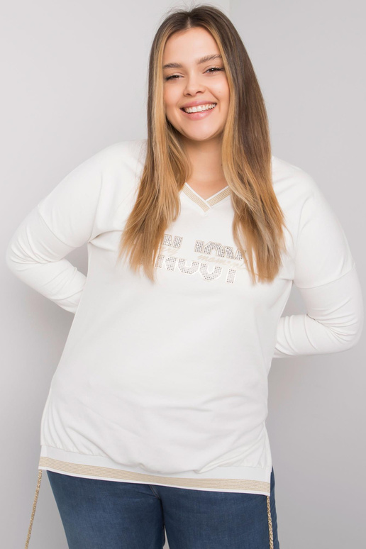 Ecru halenka plus velikosti s...