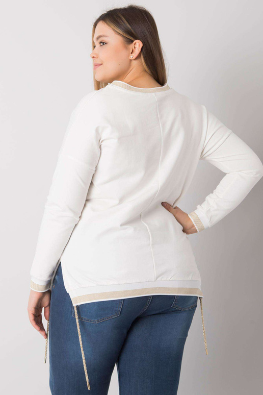 Ecru halenka plus velikosti s...