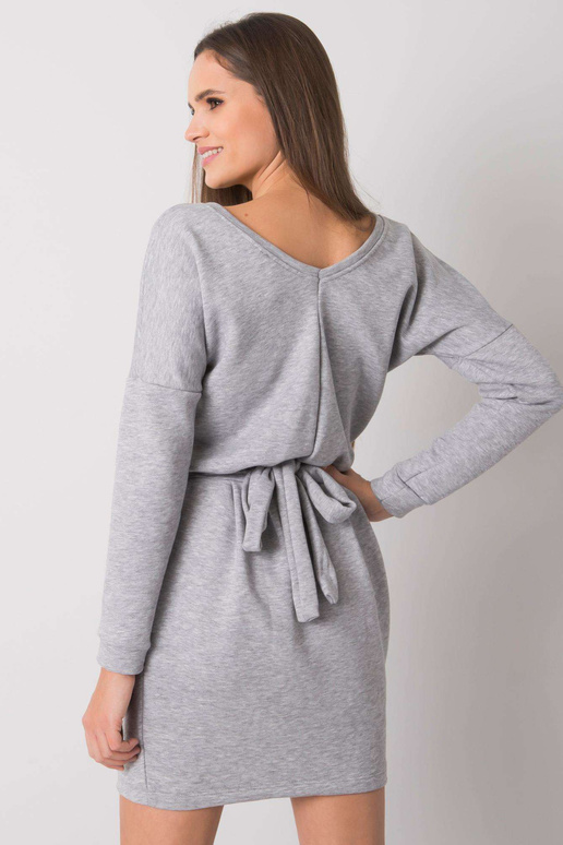 Šedé melanžové šaty Kloe RUE PARIS