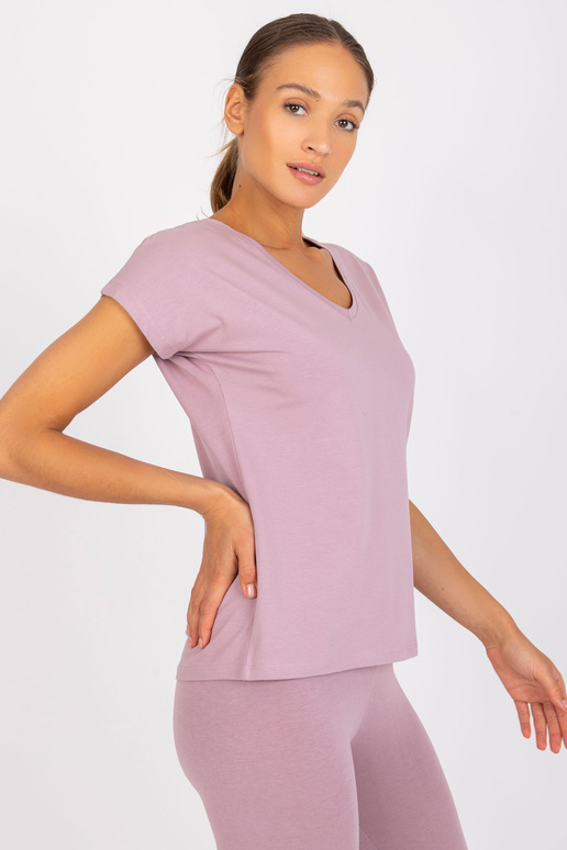 Špinavé růžové basic tričko Arlette