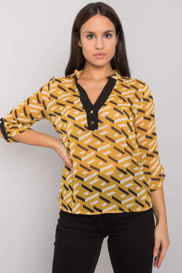 Černožlutá dámská halenka s...