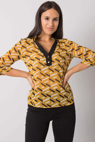 Černožlutá dámská halenka s... 2