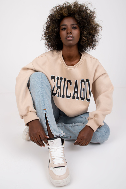 Béžová mikina s nápisem Madeira