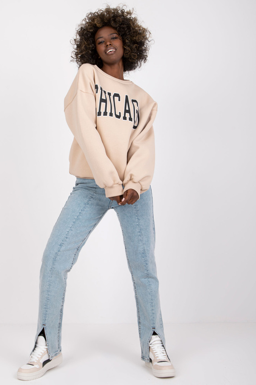 Béžová mikina s nápisem Madeira