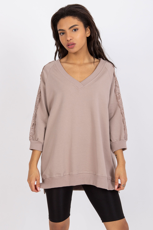 Tmavě béžová ležérní halenka Leja RUE...