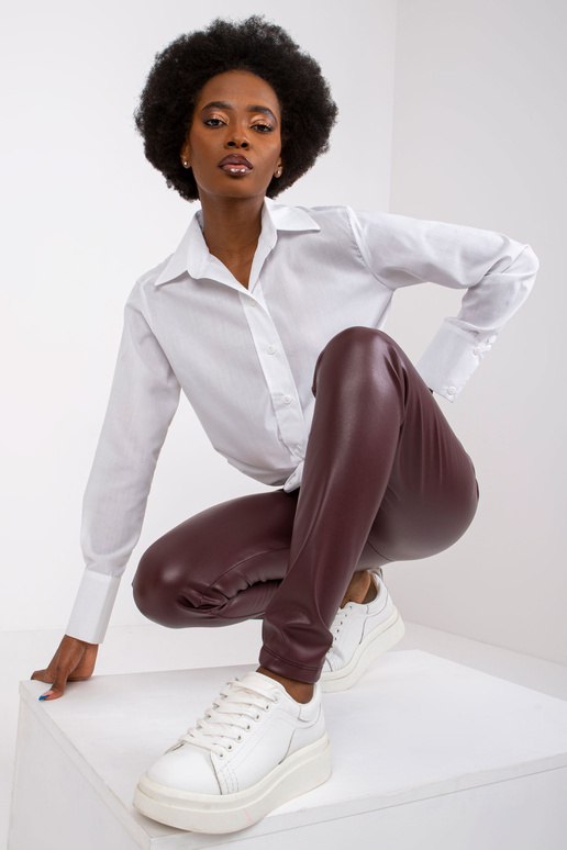 Briana tmavé horde koženkové legíny...