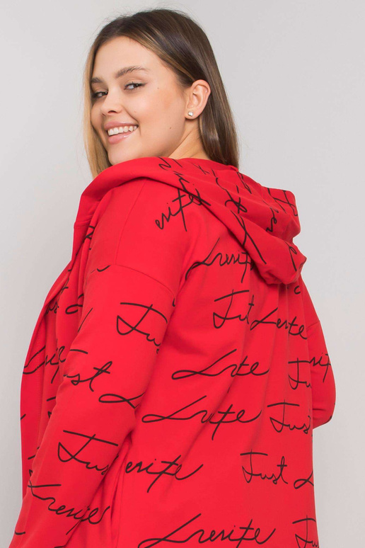 Červený přehoz větší velikosti s...