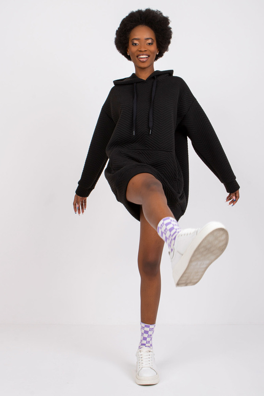 Černá klokaní mikina Atlanta RUE PARIS