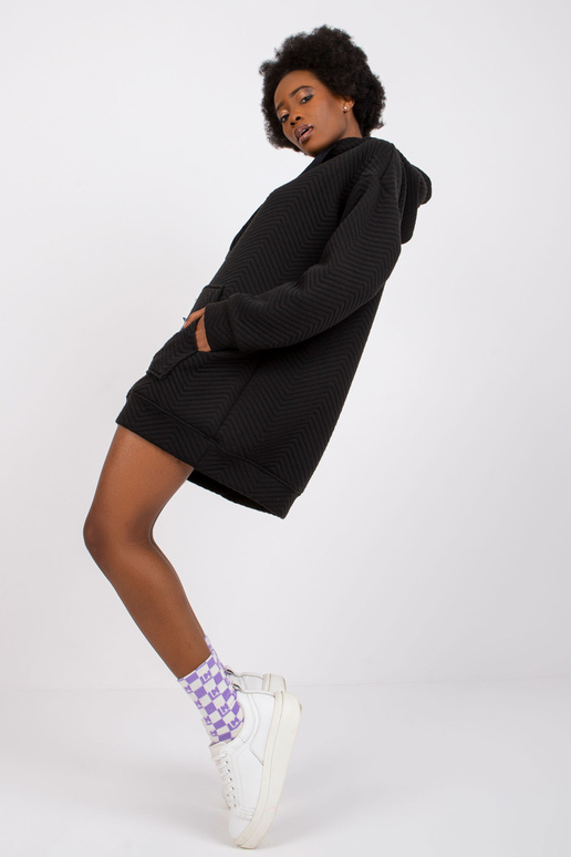 Černá klokaní mikina Atlanta RUE PARIS