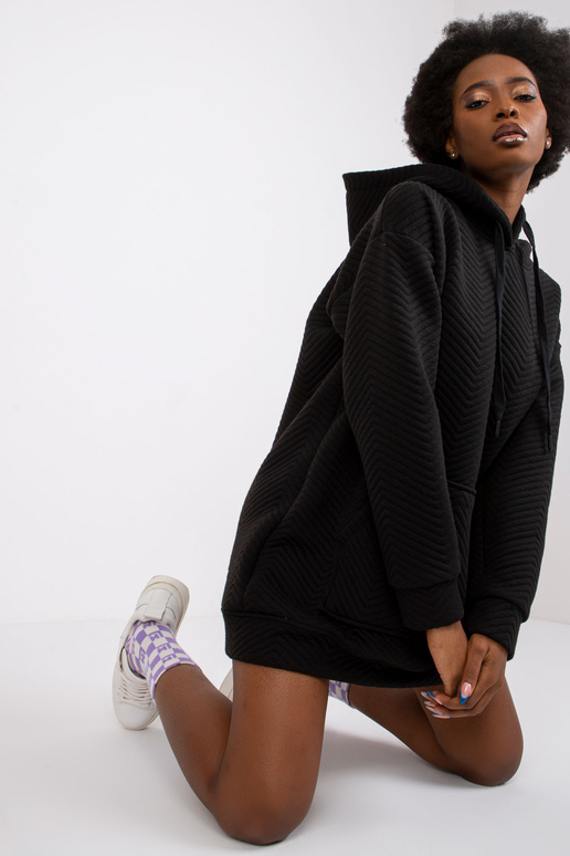 Černá klokaní mikina Atlanta RUE PARIS