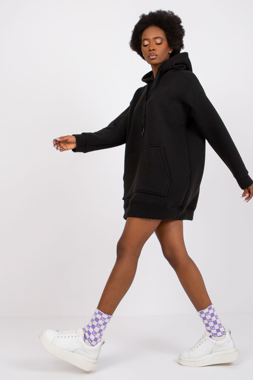 Černá klokaní mikina Atlanta RUE PARIS