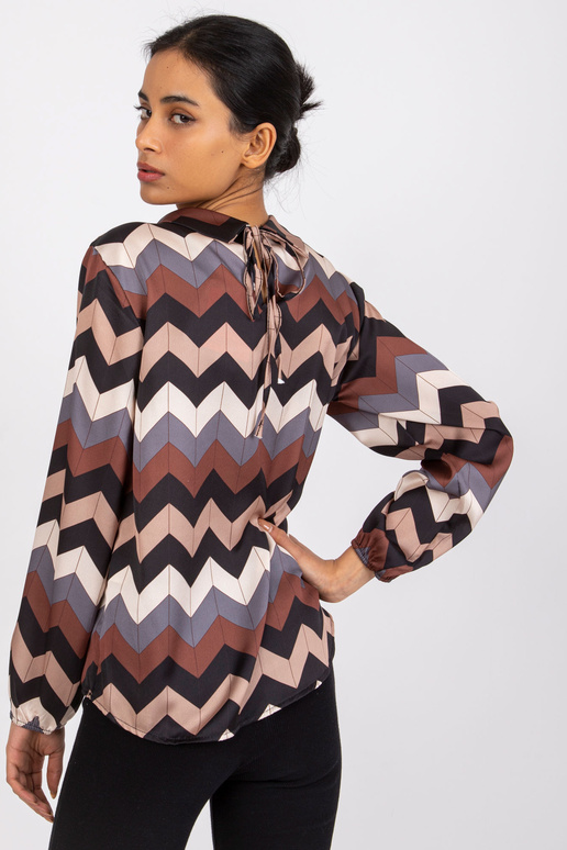 Černá vzorovaná halenka Silesia