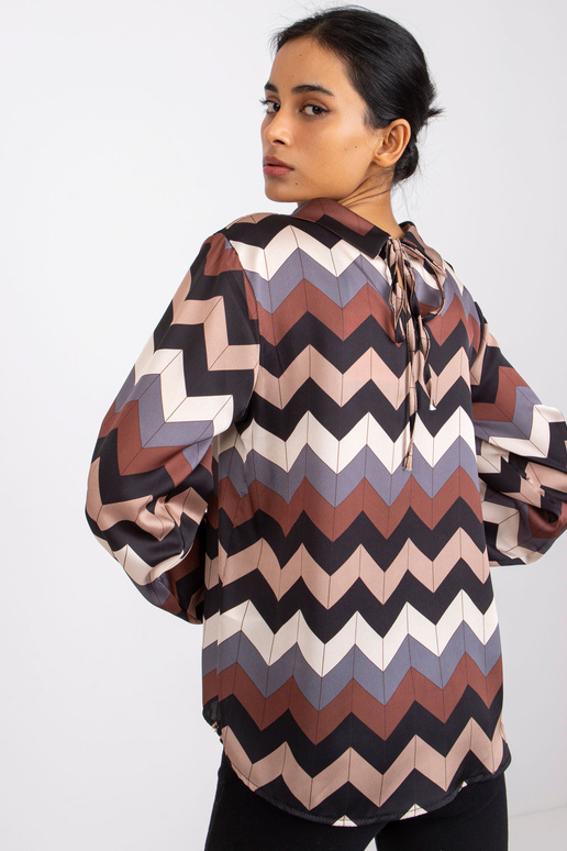 Černá vzorovaná halenka Silesia