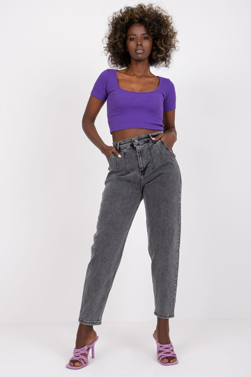 Tmavě šedé kalhoty Levante...