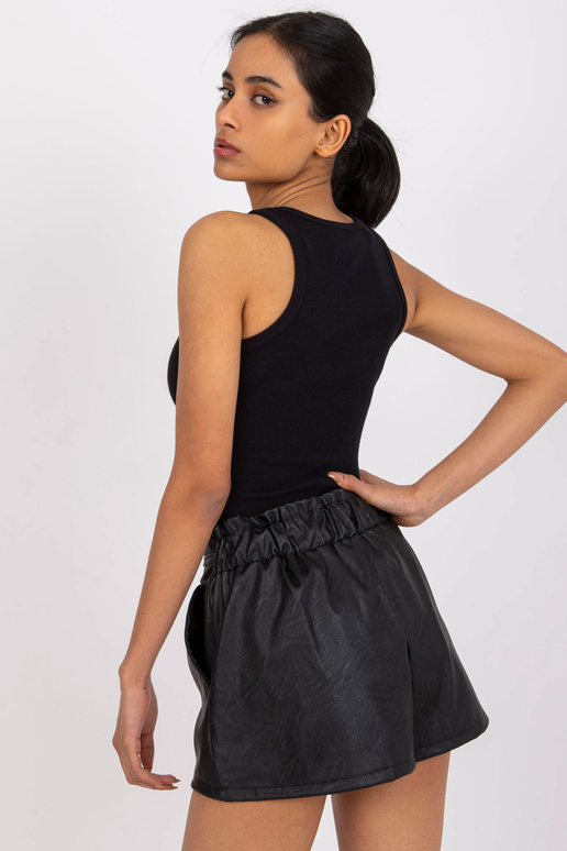 Eston RUE PARIS černý žebrovaný top