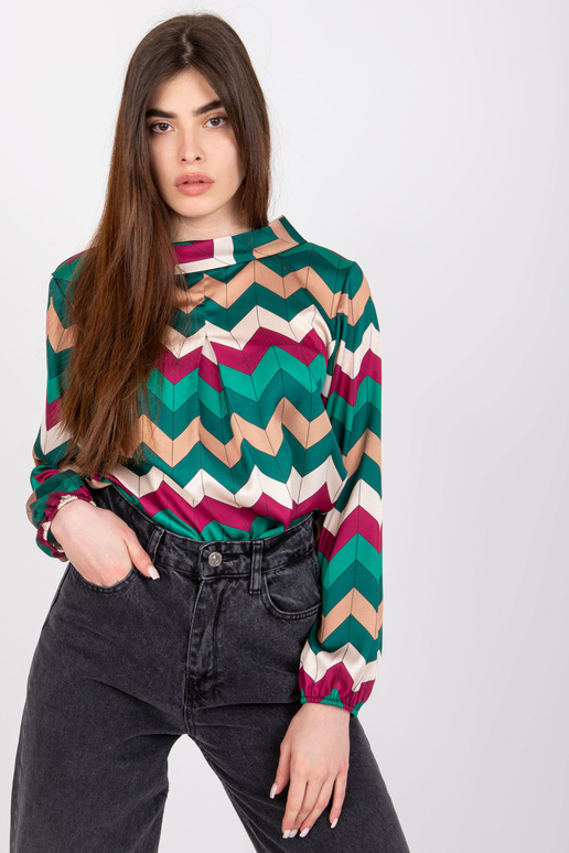 Zelená halenka se zavazováním na... Zelená halenka se zavazováním na...