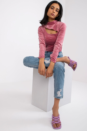 Špinavá růžová velurová...