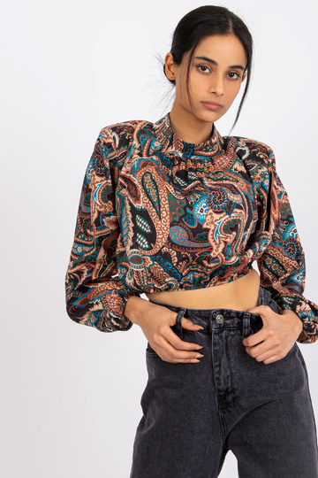 Černá halenka s potiskem Mia 2