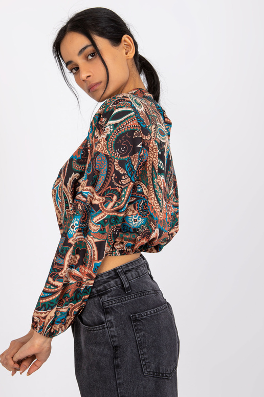 Černá halenka s potiskem Mia