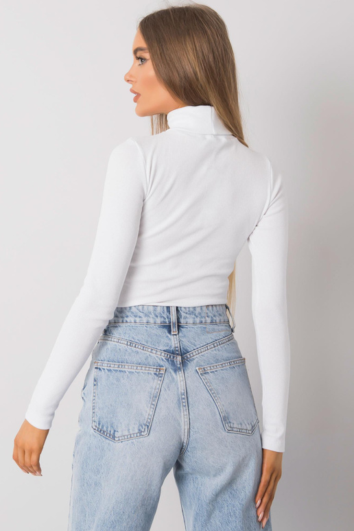 Bílá proužkovaná roláková halenka...