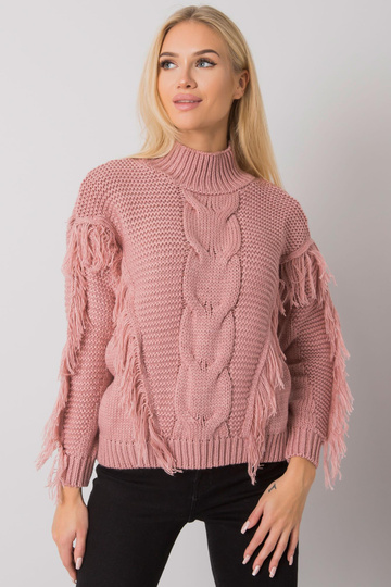 Špinavě růžový svetr s...