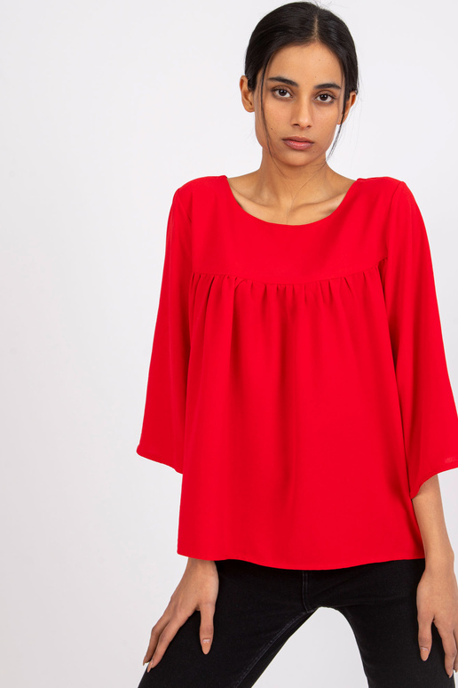 Červená volná halenka Anita RUE PARIS Červená volná halenka Anita RUE PARIS