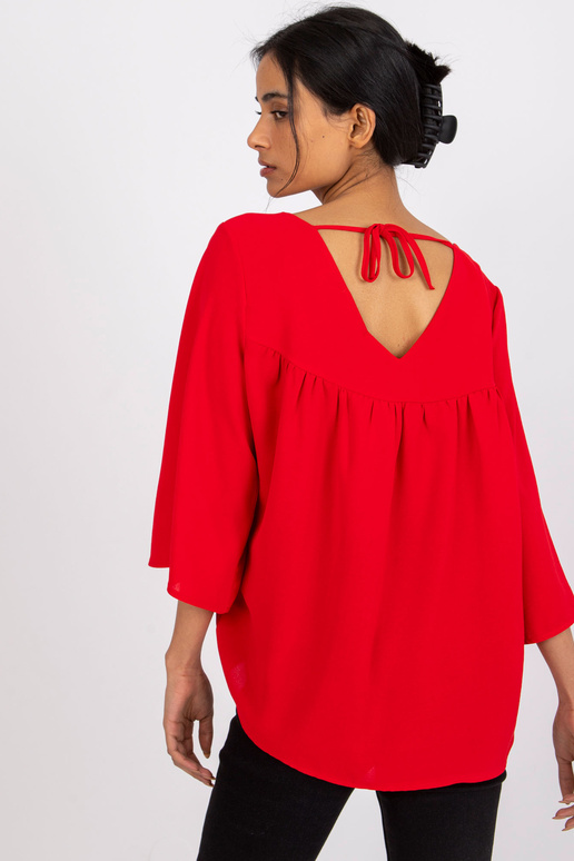 Červená volná halenka Anita RUE PARIS Červená volná halenka Anita RUE PARIS