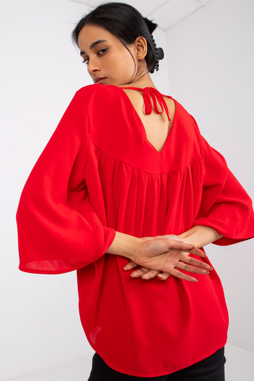 Červená volná halenka Anita RUE PARIS Červená volná halenka Anita RUE PARIS