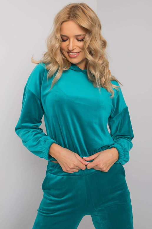 Tyrkysová dvoudílná souprava s...