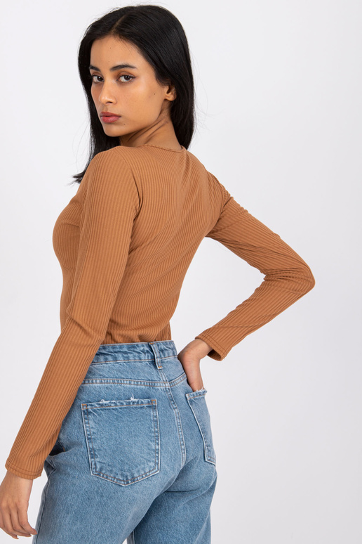 Světle hnědá halenka s pruhy Moxie