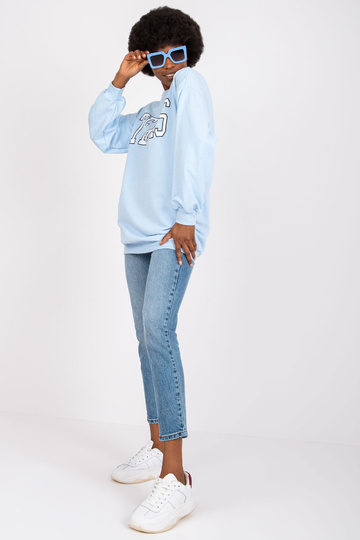 Světle modrá mikina pro...