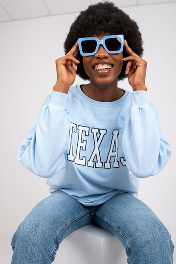 Světle modrá mikina pro... 2