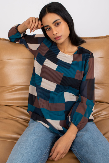 Námořní hnědá vzorovaná... 2