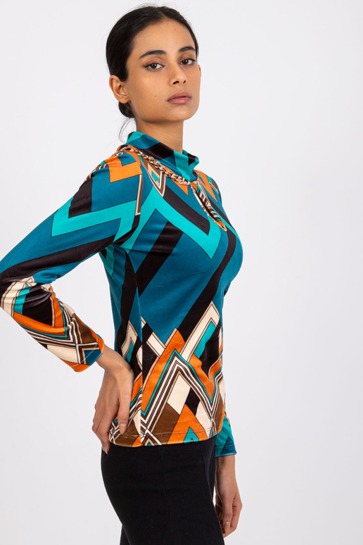 Mořská oranžová velurová halenka Pari Mořská oranžová velurová halenka Pari